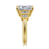 Andre - 14K Yellow Gold Emerald Cut Diamond Engagement Ring - 0.5 ct