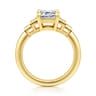 Andre - 14K Yellow Gold Emerald Cut Diamond Engagement Ring - 0.48 ct