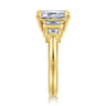 Andre - 14K Yellow Gold Emerald Cut Diamond Engagement Ring - 0.48 ct