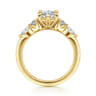 Cian - 14K Yellow Gold Marquise Shape Five Stone Diamond Engagement Ring - 0.34 ct