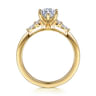 Arletta - 14K Yellow Gold Marquise Shape Diamond Engagement Ring - 0.2 ct