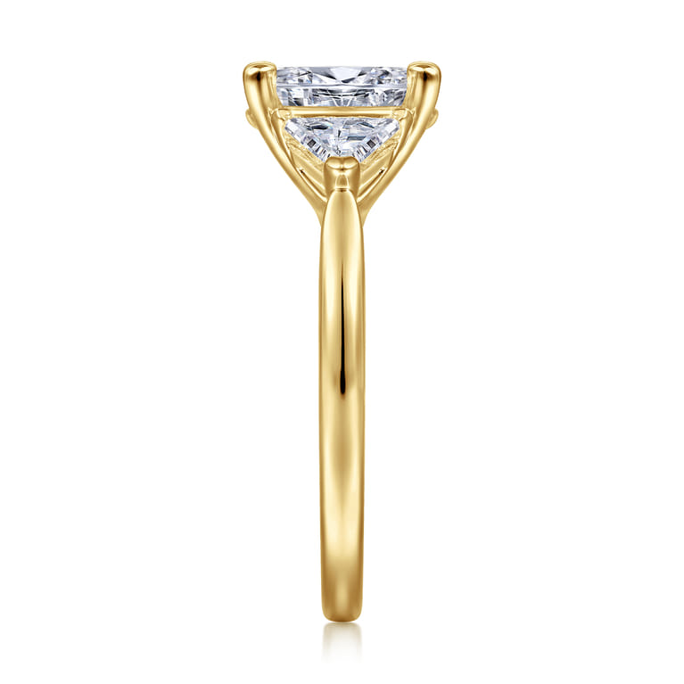 Maloney - 14K Yellow Gold Oval Three Stone Diamond Engagement Ring - 0.43 ct - Shot 5