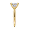 Maloney - 14K Yellow Gold Oval Three Stone Diamond Engagement Ring - 0.43 ct