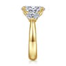 Laynie - 14K Yellow Gold Oval Three Stone Diamond Engagement Ring - 1 ct