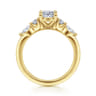 Cian - 14K Yellow Gold Oval Five Stone Diamond Engagement Ring - 0.34 ct