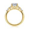 Arianna - 14K Yellow Gold Oval Five Stone Diamond Engagement Ring - 0.7 ct