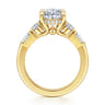 Leane - 14K Yellow Gold Oval Diamond Engagement Ring - 1.04 ct