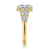 Leane - 14K Yellow Gold Oval Diamond Engagement Ring - 1.04 ct