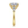 Commit - 14K Yellow Gold Oval Diamond Engagement Ring - 0.64 ct
