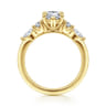 Cian - 14K Yellow Gold Pear Shape Five Stone Diamond Engagement Ring - 0.34 ct