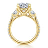 Taryn - 14K Yellow Gold Round 3 Stone Diamond Engagement Ring - 1 ct