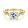 Collin - 14K Yellow Gold Diamond Engagement Ring - 0.65 ct