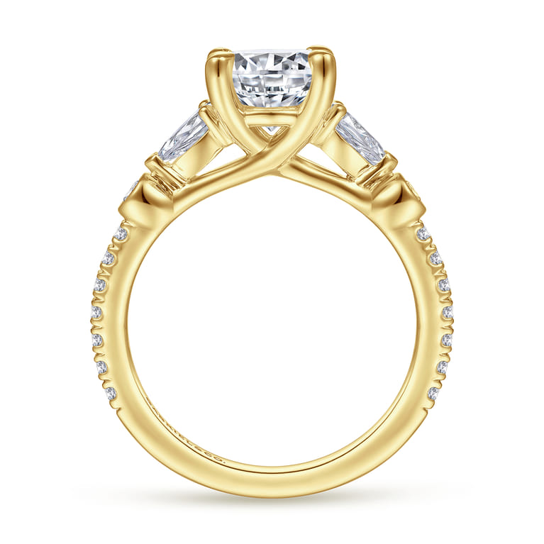 Collin - 14K Yellow Gold Diamond Engagement Ring - 0.65 ct - Shot 2