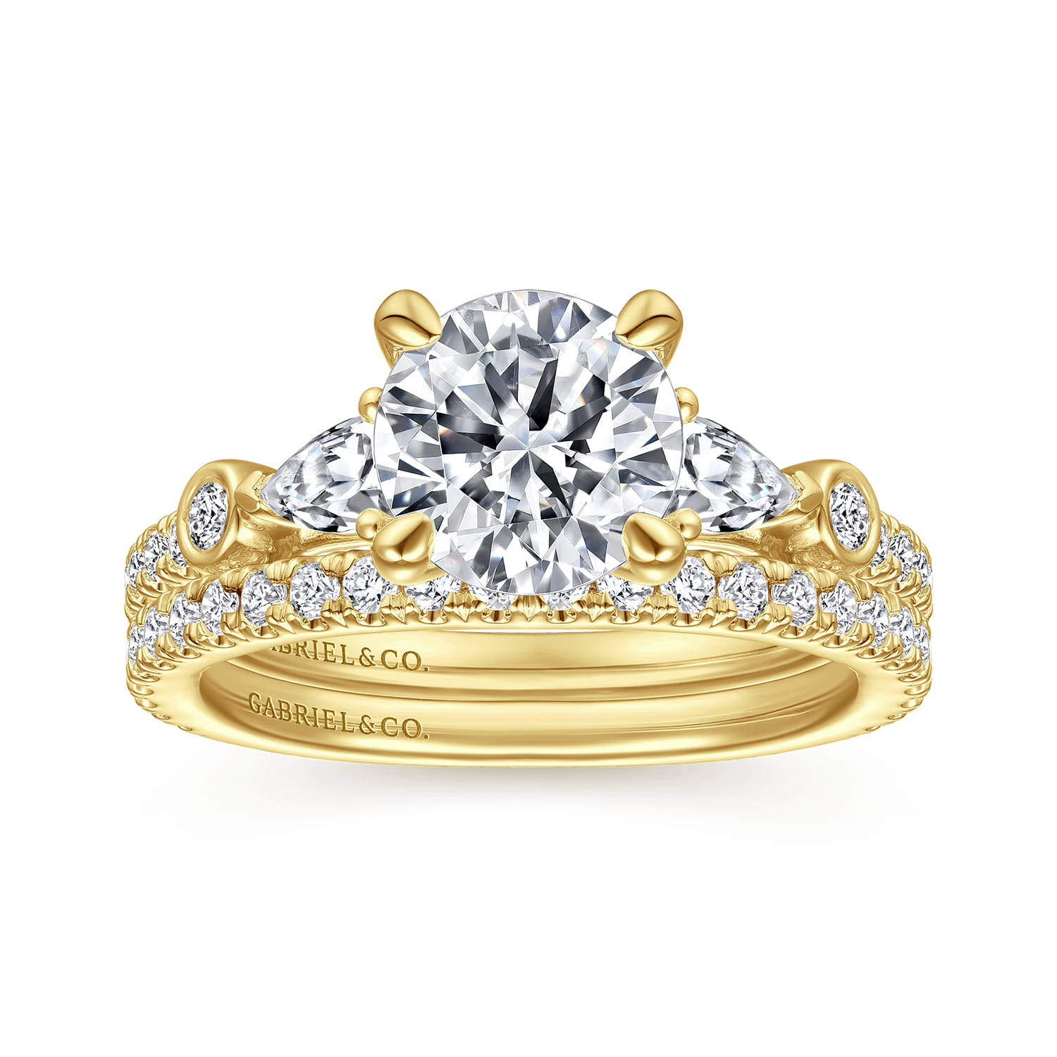 Collin - 14K Yellow Gold Diamond Engagement Ring - 0.65 ct - Shot 4