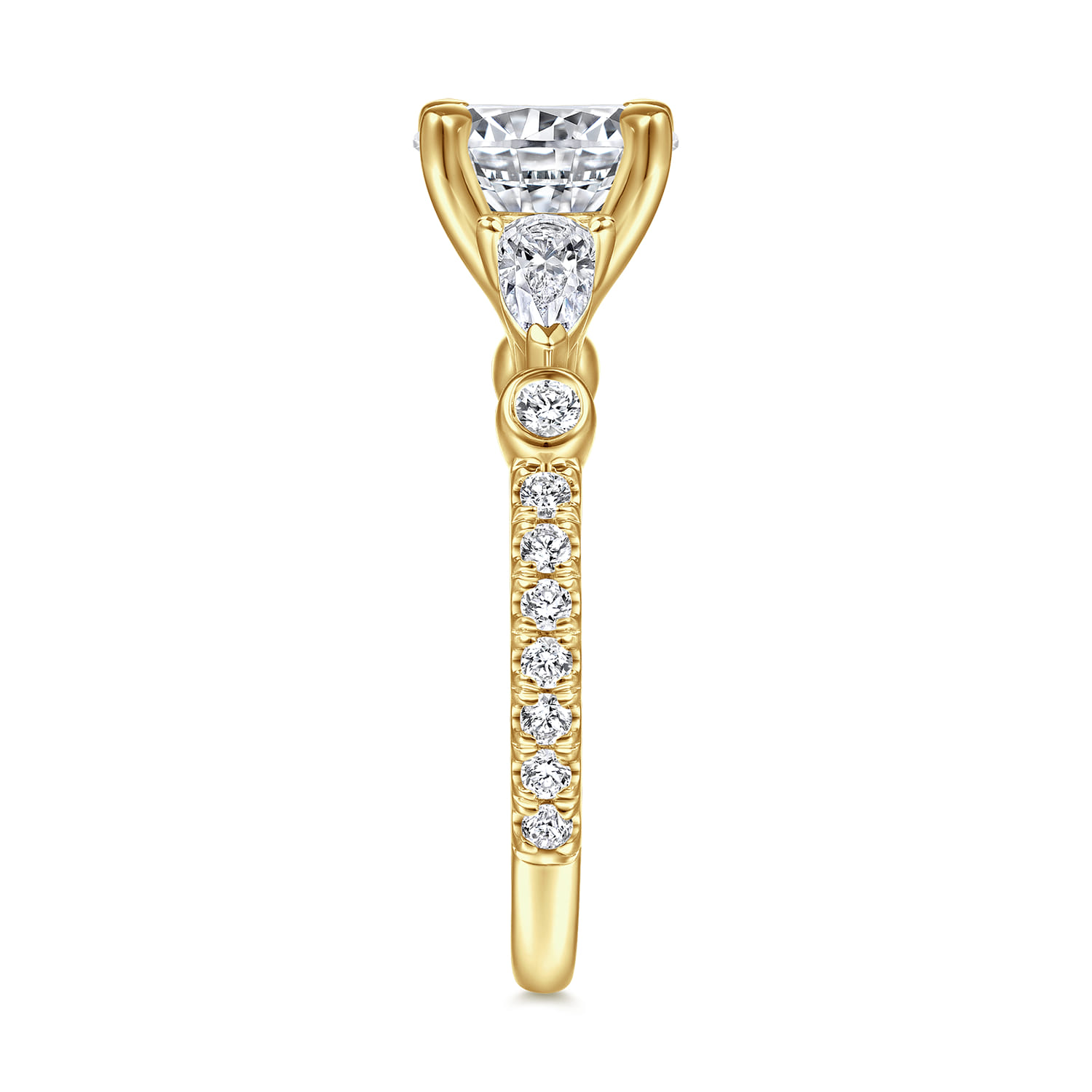 Collin - 14K Yellow Gold Diamond Engagement Ring - 0.65 ct - Shot 5