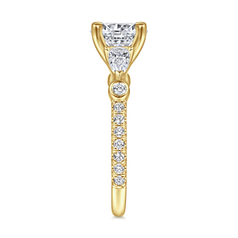 Collin - 14K Yellow Gold Diamond Engagement Ring - 0.65 ct - Shot 5