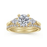 Sunday - 14K Yellow Gold Round Three Stone Diamond Engagement Ring - 0.29 ct