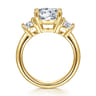 Aneta - 14K Yellow Gold Round Three Stone Diamond Engagement Ring - 0.75 ct