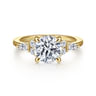 Avah - 14K Yellow Gold Round Diamond Cluster Engagement Ring - 0.28 ct