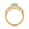 Darmie - 14K Yellow Gold Round Five Stone Diamond Engagement Ring - 0.6 ct