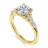 Cian - 14K Yellow Gold Round Five Stone Diamond Engagement Ring - 0.34 ct