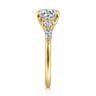 Cian - 14K Yellow Gold Round Five Stone Diamond Engagement Ring - 0.34 ct