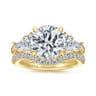 Arielle - 14K Yellow Gold Round Five Stone Diamond Engagement Ring - 0.8 ct