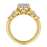 Cian - 14K Yellow Gold Round Five Stone Diamond Engagement Ring - 0.36 ct