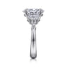Evie - 18K White Gold Oval Five Stone Diamond Engagement Ring - 1.02 ct