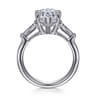 Belma - 18K White Gold Pear Shape Three Stone Diamond Engagement Ring - 0.5 ct