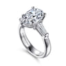 Belma - 18K White Gold Pear Shape Three Stone Diamond Engagement Ring - 0.5 ct