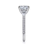 Holloway - 18K White Gold Round 3 Stone Diamond Engagement Ring - 0.97 ct
