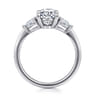 Sima - Platinum Oval Three Stone Diamond Engagement Ring - 0.3 ct