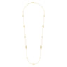 30 inch Vintage Inspired 14K Yellow Gold Filigree Station Necklace