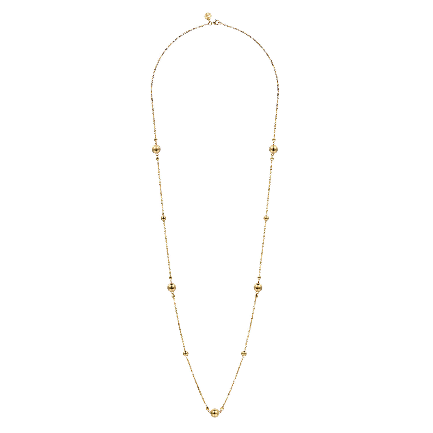 32 inch 14K Yellow Gold Bujukan Ball Necklace - Shot 2