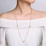 32 inch 14K Yellow Gold Bujukan Ball Necklace