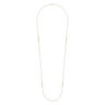32 inch 14K Yellow Gold Geometric Shapes Diamond Station Necklace - 0.21 ct