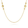 32 inch 14K Yellow Gold Station Necklace
