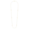 36 inch 14K Yellow Bujukan Bead Oval Station Necklace