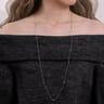 36 inch 925 Sterling Silver Beaded Necklace