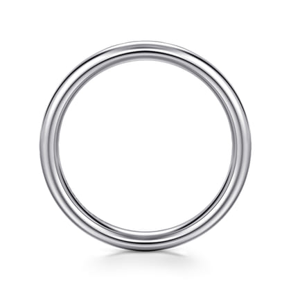 3MM 14K White Gold Plain Wedding Band