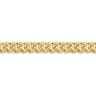 3mm 14K Yellow Gold Men's Hollow Cuban Link Chain Bracelet