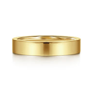 4MM 14K Yellow Gold Plain Wedding Band