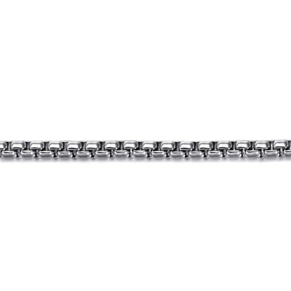 4mm 925 Sterling Silver Men's Solid Box Chain Bracelet