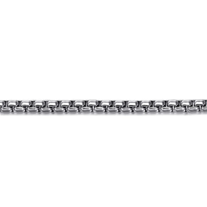 4mm 925 Sterling Silver Men's Solid Box Chain Bracelet