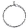 4mm 925 Sterling Silver Men's Solid Wheat Chain Bracelet 
