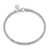 4mm 925 Sterling Silver Men's Solid Wheat Chain Bracelet 