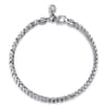 4mm 925 Sterling Silver Men's Solid Wheat Chain Bracelet