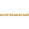 5.50mm 14K Yellow Gold Men's Solid Faceted Link Chain Bracelet