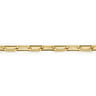 5 mm 14K Yellow Gold Men's Solid Elongated Chain Bracelet